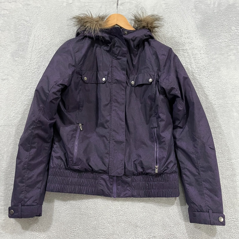 COLUMBIA Jacket Women Medium Omni Shield Faux Fur Hoof Insulated Outdoors Winter